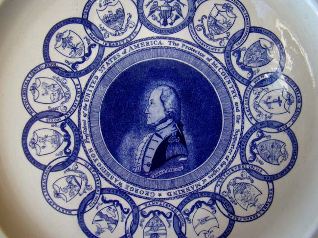 A George Washington Bicentennial plate made by Mottahedeh in 1976